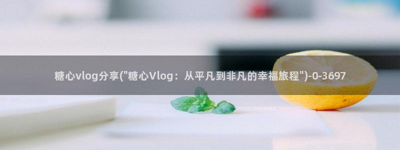 vlog糖心视频