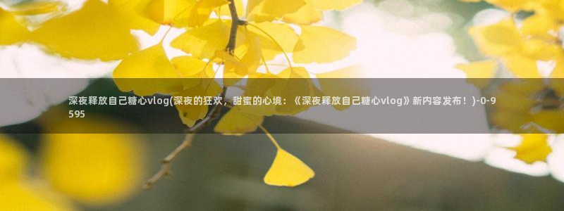 糖心vlog视频app下载：深夜释放自己糖心vl